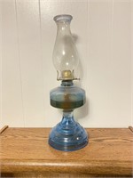 Vintage Blue Oil Lamp w/ Oil