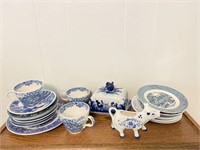 Blue & White China 15+ pcs