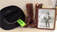 LUCCHESE WESTERN BOOTS SIZE 8D, RESISTOL WESTERN..