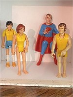 Superman Chemtoy & Vintage Fisher Price People