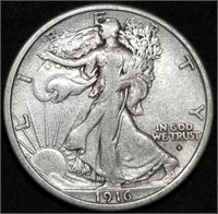 1916-D Walking Liberty Silver Half Dollar Nice