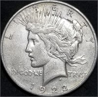 1922-D Peace Silver Dollar