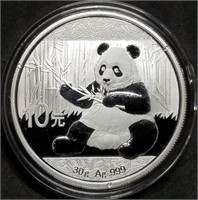 2017 30g Chinese Silver Panda in Capsule