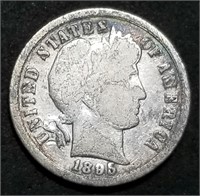 1895-P Barber Silver Dime from Set