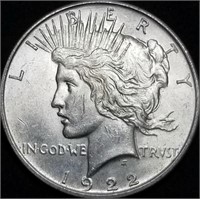 1922-P Peace Silver Dollar Gem BU