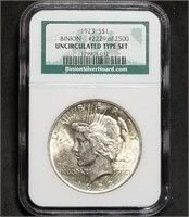 1923 Peace Silver Dollar from Binion Hoard