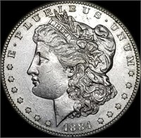 1884-S Morgan Silver Dollar AU+ Key Date