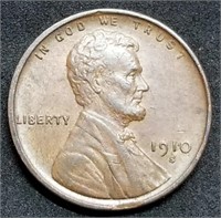 1910-S Lincoln Wheat Cent, Higher Grade