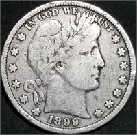 1899-P Barber Silver Half Dollar from Set