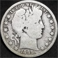 1899-O Barber Silver Half Dollar from Set