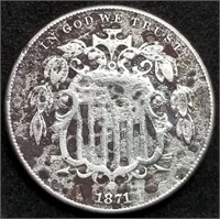 1873 Shield Nickel, Better Date