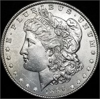 1886-P Morgan Silver Dollar Gem BU
