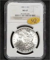 1882-S Morgan Silver Dollar NGC MS67 SQ Rare