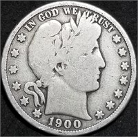 1900-S Barber Silver Half Dollar from Set