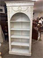Ex LARGE CARVED OPEN BOOKCASE