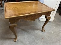 CHERRY AND BURLED QUEEN ANNE TABLE