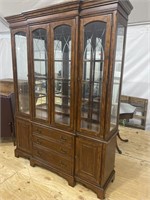 EXCEPTIONALLY CLEAN CHERRY CHINA CLOSET