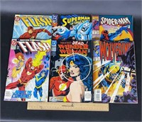 Spider-Man,Wolverine, Flash, Superman And