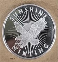 One Ounce Silver Round: Sunshine Mint #3