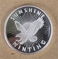 One Ounce Silver Round: Sunshine Mint #1