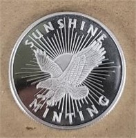 One Ounce Silver Round: Sunshine Mint #4