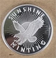 One Ounce Silver Round: Sunshine Mint #7