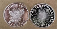 (2) One Ounce Silver Rounds: Sunshine Mint #9