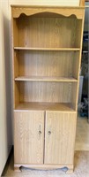 3 Tier Bookshelf w/ Cabinet
