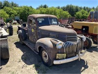 1941 Chev truck.  New head-carb.  Title