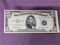 1953 $5 Silver Certificate Great Shape