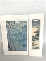 2 MATTED PRINTS
