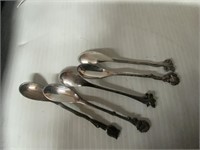 5 HOLLAND SPOONS FLORAL PATTERN