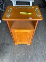 WOOD NIGHT STAND - TOP LOSE