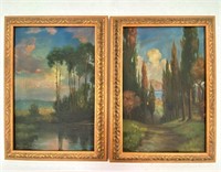 Two 1925 Oil Paintings signed Edna Reimer