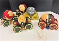Wood Briere Roly Poly Pull Toys