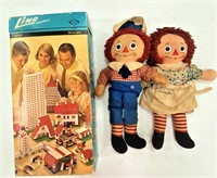 Raggedy Ann & Andy Dolls & Lino Building Set