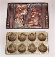 Two Vintage Chocolate Molds