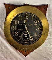 Brass Seth Thomas Coast Guard Clock