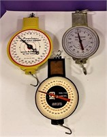 Three Vintage Hanging Dial Scales