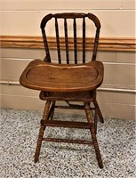 Wood Jenny Lind High Chair with Tray