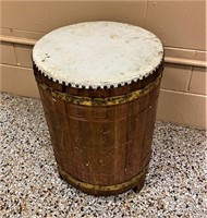 Decortive Carved Drum