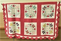 Antique Quilt with Butterflies