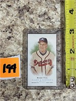 Topps Mini Baseball Card Bobby Cox