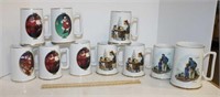 Norman Rockwell & Coca Cola Mugs