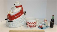 Coca Cola Polar Bear Cookie Jar