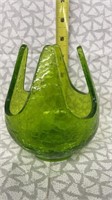 Viking green crackle glass