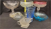 Flat of assorted glass