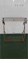 Modern decorative metal quilt rack, 30 x 16 x 36