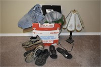 LAMP/ MISC CLOTHES/SHOES