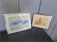 2 WATERCOLOURS SIGNED PULLEN & DOROTHY MCDONALD